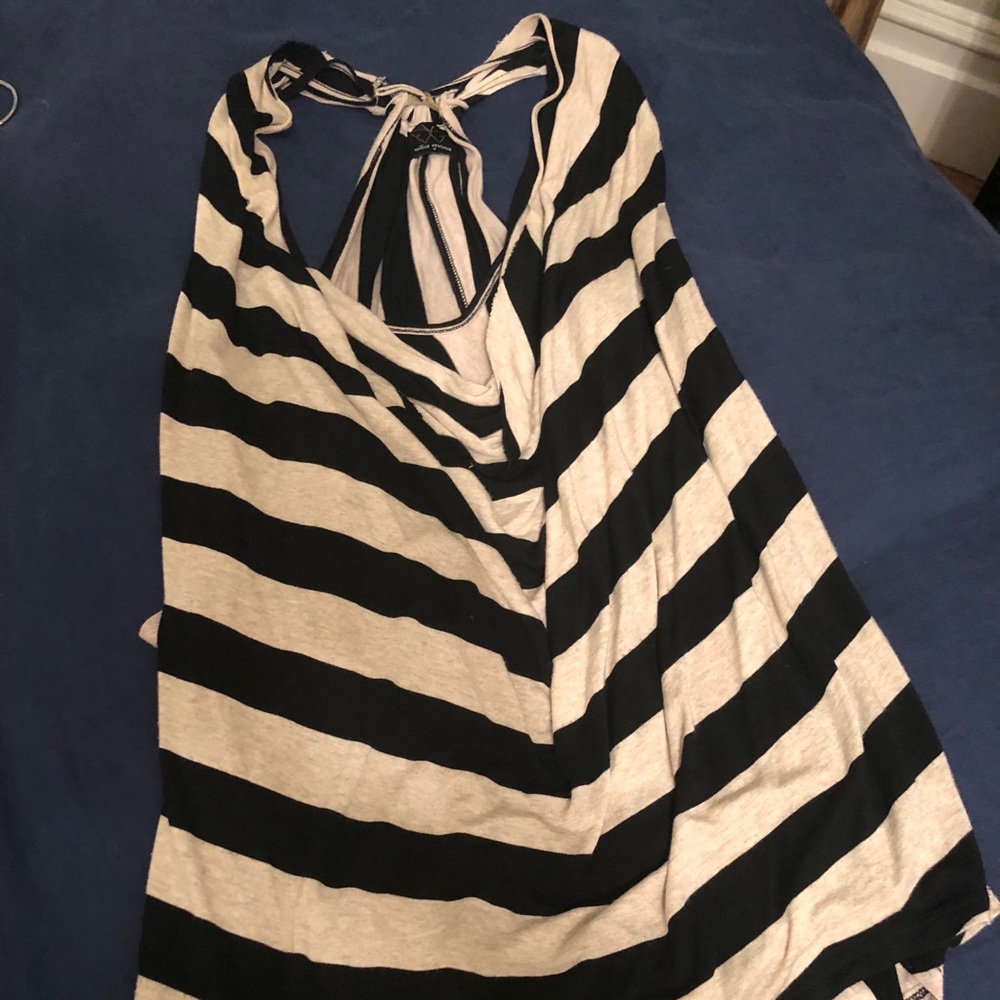 Striped, double layered tank top
